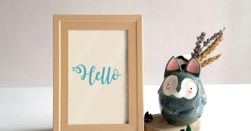 Photo Frame - Brown Photo Frame On Top Of White Surface